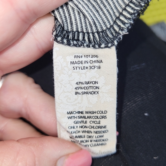 Soft Surroundings Ruffle Striped Tunic - Picture 2 of 6